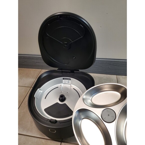 USED. PETLIBRO POLAR .STEEL BOWL. BLACK. WET FOOD PET CAT FEEDER  *LIKE NEW - Picture 5 of 11